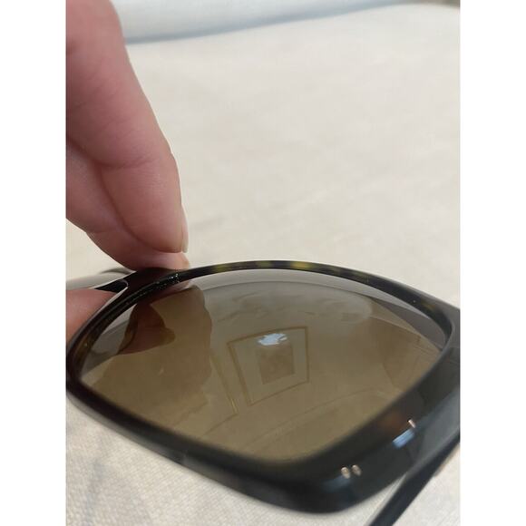 Vintage Chanel 5203 Acetate Glitter Lens Interlocking C Brown Sunglasses W/ Case - Picture 6 of 11